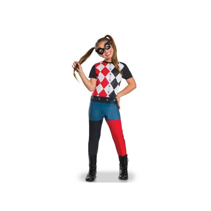 DEGUISEMENT CLASSIQUE HARLEY QUINN SUPERHERO GIRLS 5-6 ANS