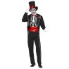 DEGUISEMENT DAY OF THE DEAD TAILLE L HAUT DE FORME  SQUELETTE 