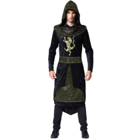 DEGUISEMENT BLACK PRINCE MEDIEVAL TAILLE S