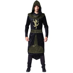 DEGUISEMENT BLACK PRINCE MEDIEVAL TAILLE XL