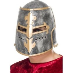 CASQUE CHEVALIER MEDIEVAL CROISE