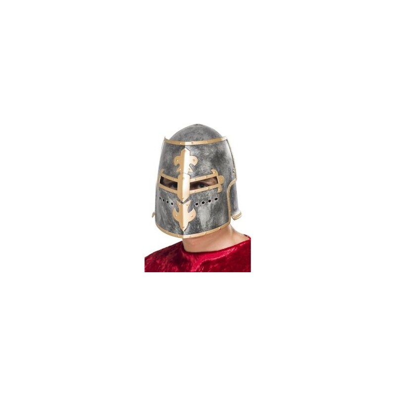 CASQUE CHEVALIER MEDIEVAL CROISE