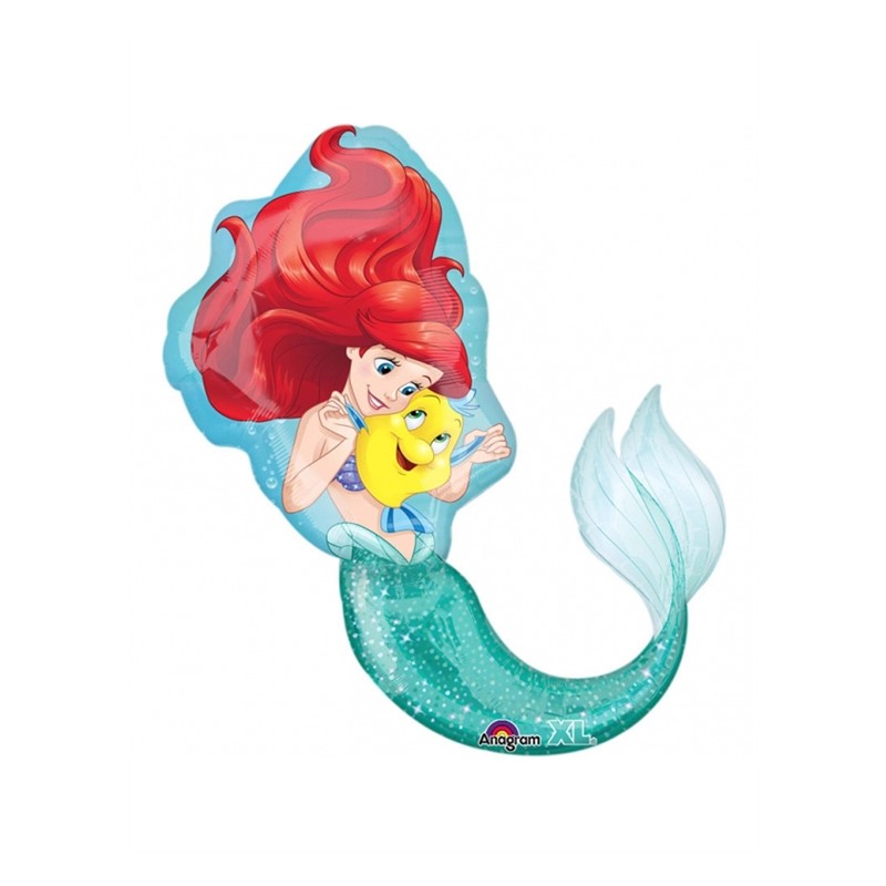 BALLON METALLIQUE DISNEY PETITE SIRENE ARIELLE MERMAID 71 X 86 CM