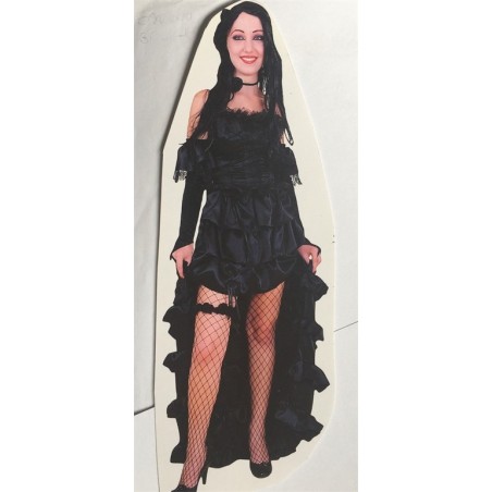 DEGUISEMENT ROBE GOTHIQUE FANTAISIE NOIRE TAILLE L