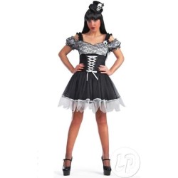 DEGUISEMENT ROBE GOTHIQUE A LACET