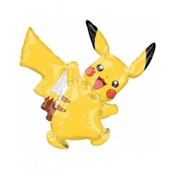 BALLON METALLIQUE  POKEMON PIKACHU 30 CM GONFLABLE A L'AIR