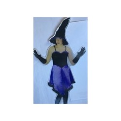 DEGUISEMENT SORCIERE ROBE BUSTIER VIOLETTE COURTE TAILLE UNIQUE