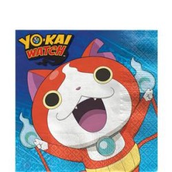 16 SERVIETTES PAPIER YO-KAI WATCH 33 X 33 CM