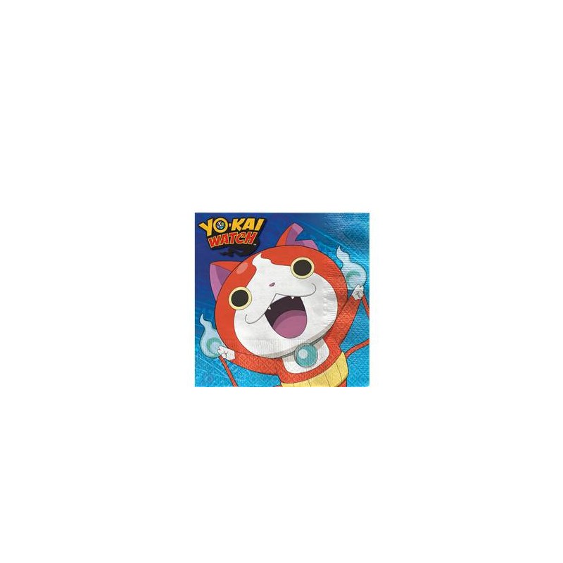 16 SERVIETTES PAPIER YO-KAI WATCH 33 X 33 CM