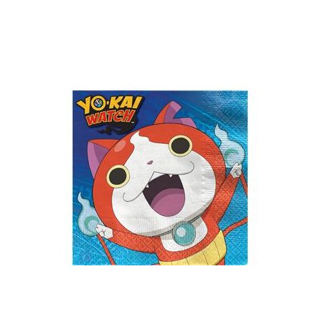 16 SERVIETTES PAPIER YO-KAI WATCH 33 X 33 CM