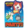 8 CARTES D'INVITATIONS YO-KAI WATCH