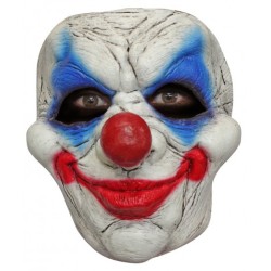 MASQUE  FACE LATEX ADULTE CLOWN HALLOWEEN