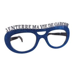 LUNETTES GEANTES PAILLETTES ENTERREMENT VIE DE GARCON