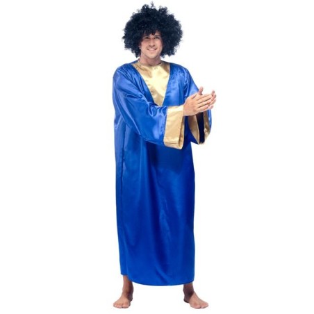 DEGUISEMENT GOSPEL TUNIQUE LONGUE BLEUE ET OR TAILLE 54/56