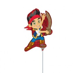 MINI BALLON METALLIQUE JAKE ET LES PIRATES 23 CM