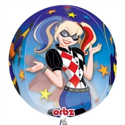 BALLON METALLIQUE ORBZ DC SUPER HERO GIRLS 38X40 CM