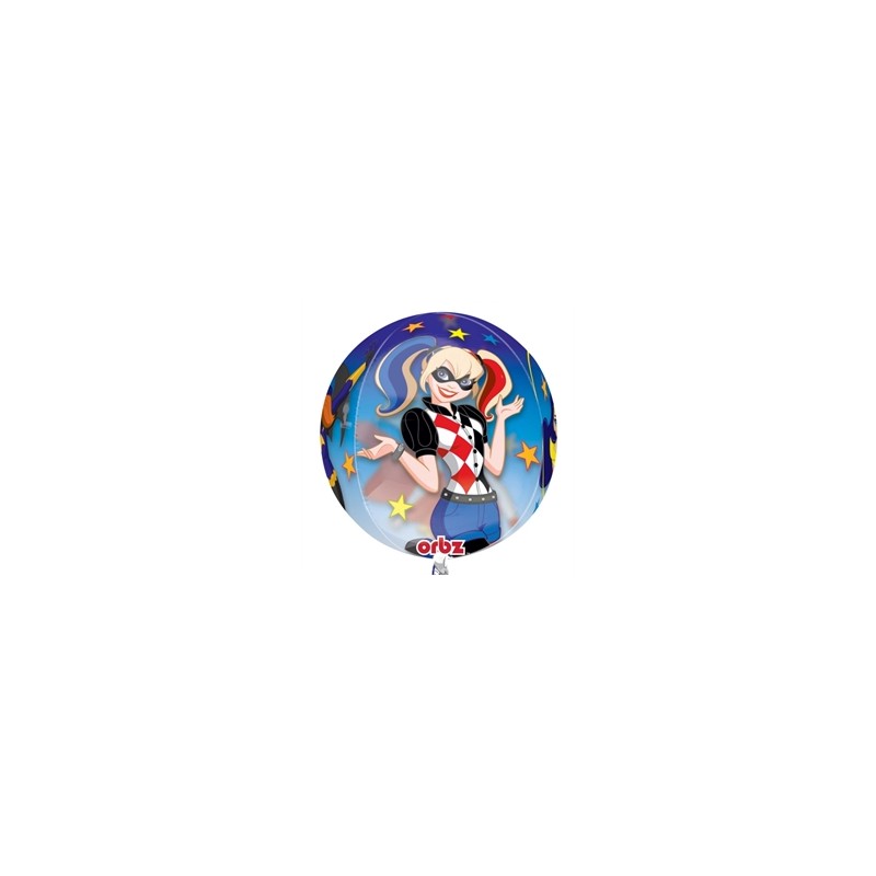 BALLON METALLIQUE ORBZ DC SUPER HERO GIRLS 38X40 CM