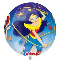 BALLON METALLIQUE ORBZ DC SUPER HERO GIRLS 38X40 CM