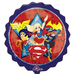 BALLON METALLIQUE ROND DC SUPER HEROS GIRLS 71 CM