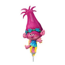 MINI BALLON METALLIQUE POPPY TROLLS 23 CM 