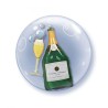 BALLON DOUBLE BUBBLES BOUTEILLE DE CHAMPAGNE 61 CM