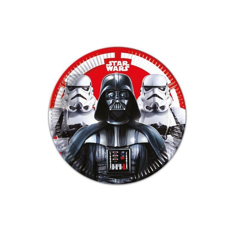 8 ASSIETTES STAR WARS FINAL BATTLE 23 CM