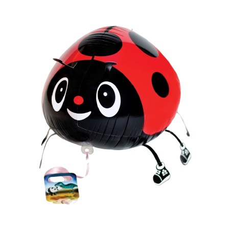 BALLON MARCHEUR AIRWALKER COCCINELLE ROUGE