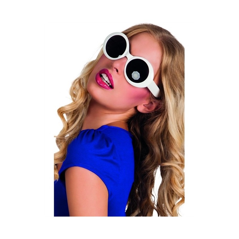 LUNETTES PLASTIQUES RONDES BLANCHES LUNETTES PLASTIQUES RONDES BLANCHES