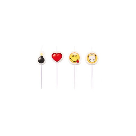 BOUGIE EMOTICONES SMILEY PAR 4