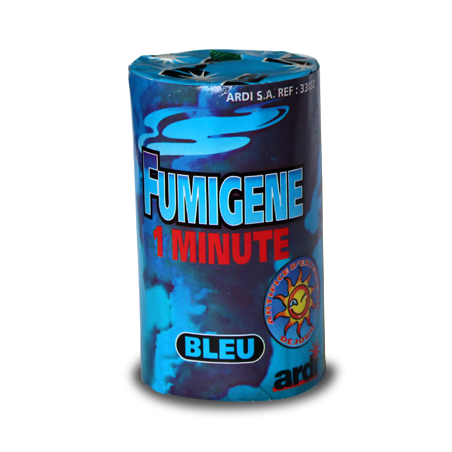 POT FUMIGENE 1MIN BLEU 