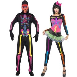 DEGUISEMENT NEON SQUELETTE TAILLE M
