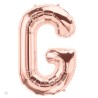 BALLON METALLIQUE ROSE GOLD LETTRE G 40 CM BALLON METALLIQUE ROSE GOLD LETTRE G 40 CM