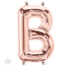 BALLON METALLIQUE ROSE GOLD LETTRE B 40 CM