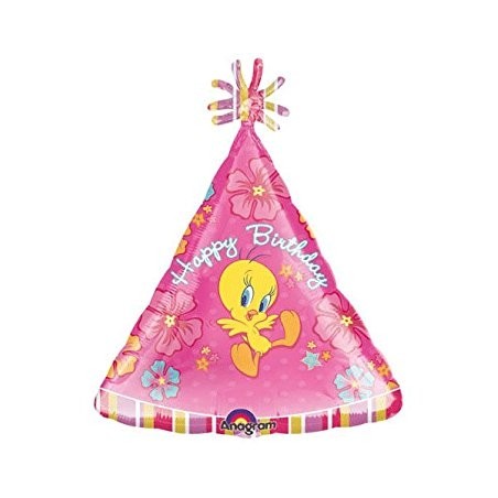 BALLON METALLIQUE TITI ROSE 45 CM 