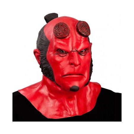 MASQUE HELLBOY DIABLE ROUGE CORNES COUPEES