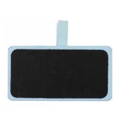 12 ARDOISES RECTANGLE NOIR ET BLEU CIEL SUR PINCE