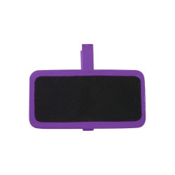 12 ARDOISES RECTANGLE NOIR ET VIOLET SUR PINCE