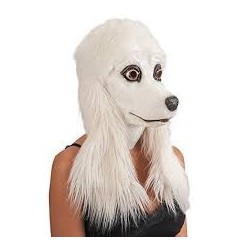 MASQUE CANICHE BLANC