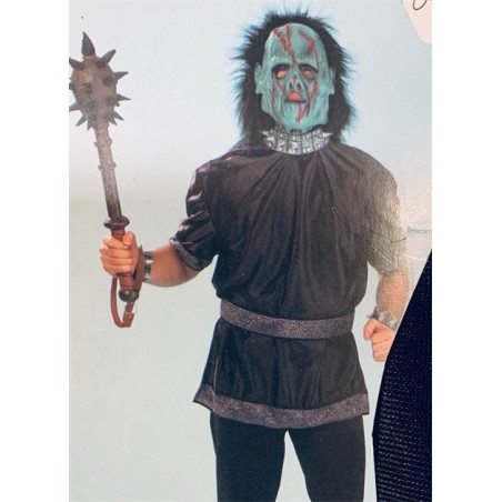 DEGUISEMENT TUNIQUE NOIR-ARGENT CHEVALIER TAILLE 116