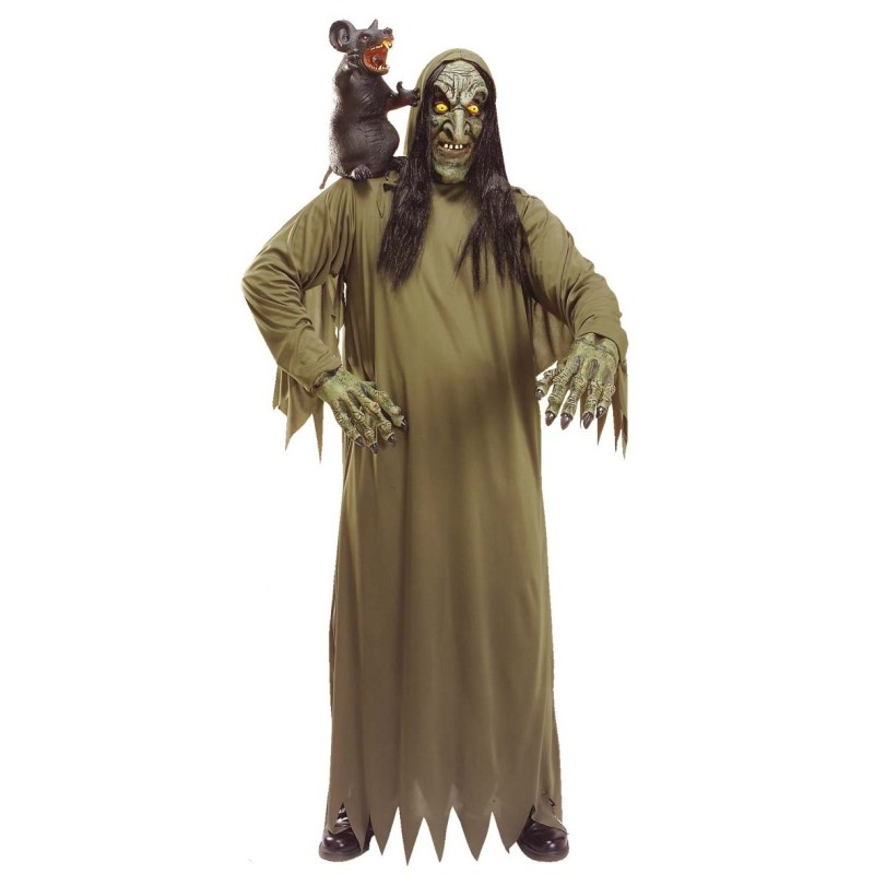 DEGUISEMENT SORCIERE VERTE TAILLE M-L MASQUE+GANTS DEGUISEMENT SORCIERE VERTE TAILLE M-L MASQUE+GANTS