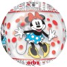 BALLON ROND ORBZ TRANSPARENT MINNIE MOUSE 38 X 40 CM