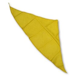 FOULARD OU BANDANA TRIANGULAIRE JAUNE