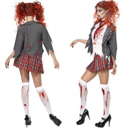 DEGUISEMENT ECOLIERE ZOMBIE SCHOOL GIRL TAILLE S