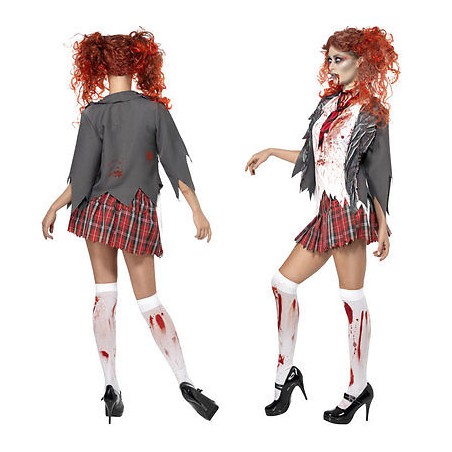 DEGUISEMENT ECOLIERE ZOMBIE SCHOOL GIRL TAILLE S