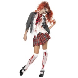 DEGUISEMENT ECOLIERE ZOMBIE SCHOOL GIRL TAILLE S