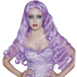 PERRUQUE LONGUE VIOLET DE MARIEE GOTHIQUE 