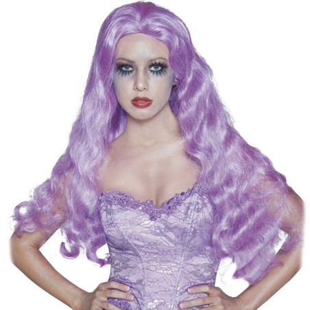 PERRUQUE LONGUE VIOLET DE MARIEE GOTHIQUE 