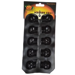 ICE CUBE TRAY 2 MODELES ASSORTIS TETE DE MORT ET CITROUILLE