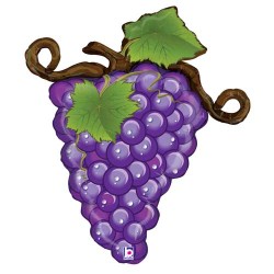 BALLON METALLIQUE GRAPPE DE RAISIN VIOLET 79 CM