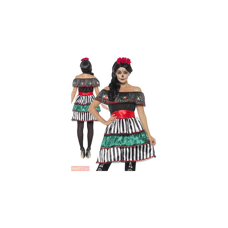 DEGUISEMENT DAY OF THE DEAD SENORITA DOLL TAILLE S